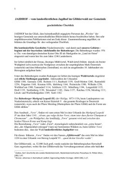 JAIDHOF geschichtlicher Ieberblick