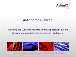 Autonomes Fahren - Interim Management