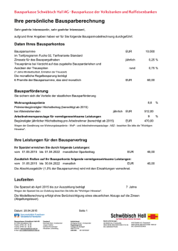 Jetzt Bausparmodellrechnung &ouml;ffnen