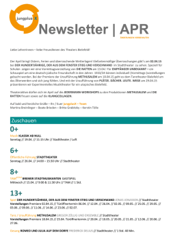 jung plus X Newsletter_04 2015 ch - Theater