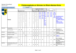 Förderangebote an Schulen im Rhein-Neckar