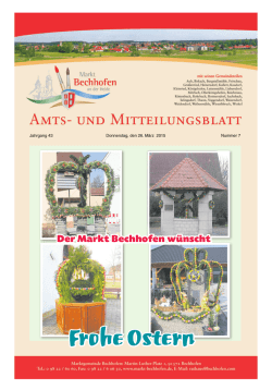 Mitteilungsblatt vom 26.03.2015