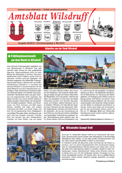 Ausgabe Mai 2015 - Stadt Wilsdruff