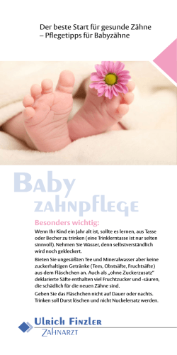 Baby-Zahnpflege - Zahnarztpraxis Finzler Koblenz