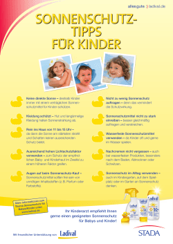 PDF: 10 Sonnenregeln für Kinder