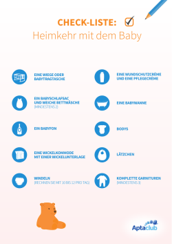 Heimkehr mit dem Baby