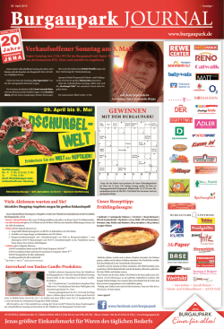 vom 29.04.2015 - Burgaupark Jena