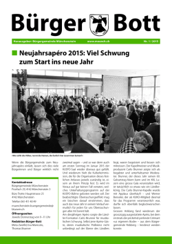 Neujahrsapéro 2015 - Bürgergemeinde Münchenstein