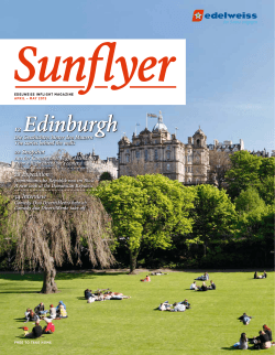 Sunflyer April - Mai 2015 - Edinburgh