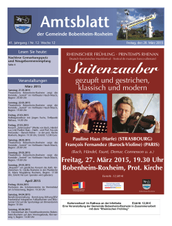 Amtsblatt - Gemeinde Bobenheim