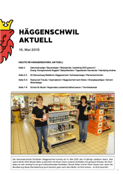 H&Auml;GGENSCHWIL AKTUELL