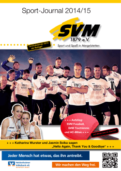 Sport-Journal 2014/15 - bei der Skiabteilung des SV Mergelstetten!