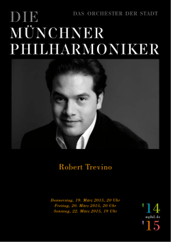 Robert Trevino - Münchner Philharmoniker