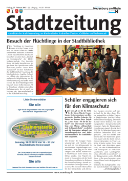 Stadtzeitung 2015 KW 09 - Stadt Neuenburg am Rhein