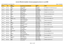 Liste der &Ouml;ffentlich bestellten Vermessungsingenieure