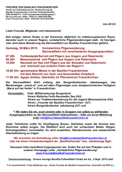info-2015-03-hp - Freunde der Basilika Frauenkirchen