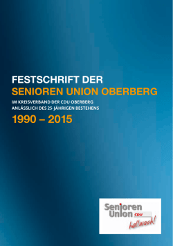 festschrift der senioren union oberberg