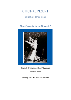 Flyer-Text - Polyphonia Chor