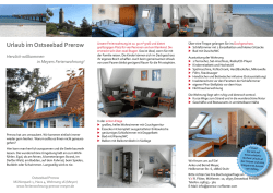 Urlaub im Ostseebad Prerow - Ferienwohnung im Ostseebad Prerow