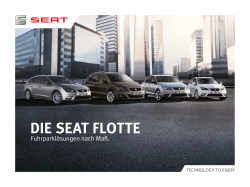 DIE SEAT FLOTTE - Seat Deutschland GmbH