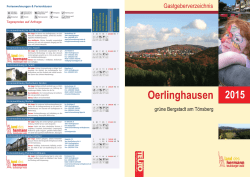 Gastgeberverzeichnis Oerlinghausen 2015.indd