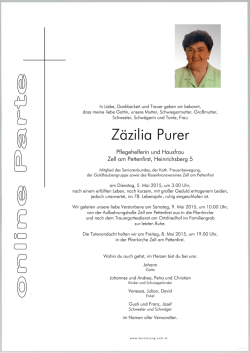 Purer Z&auml;zilia Parte