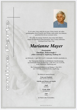 Mayer Marianne Parte