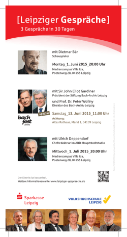 Hintergrundinformationen zu den G&auml;sten