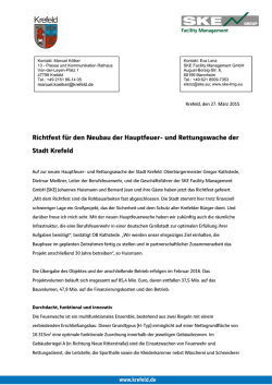 Richtfest für die neue Hauptfeuer