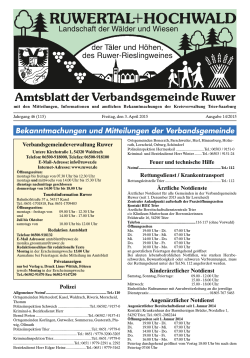 Holzerath - Verbandsgemeinde Ruwer