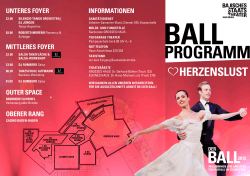 BALL-Programm 2015 - Badisches Staatstheater