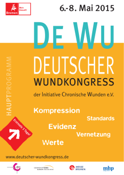 Hauptprogramm DEWU 2015 - Deutscher Wundkongress