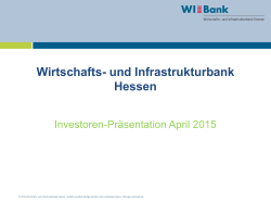 Investorenpräsentation Deutsch - Wirtschafts