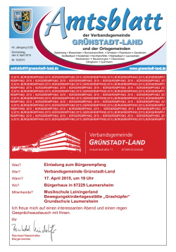 KW 15 Gruenstadt - Verbandsgemeinde Grünstadt-Land