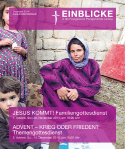 JESUS KOMMT! Familiengottesdienst ADVENT