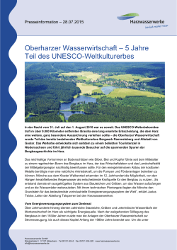 Weltwassertag am 22. März – Wasser und nachhaltige Entwicklung