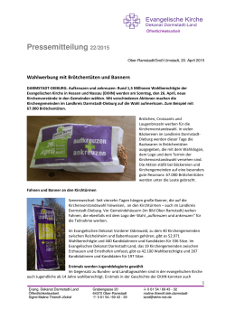 Pressemitteilung 22/2015 - Evangelisches Dekanat Darmstadt-Land