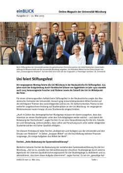 einBLICK - Stabsstelle &Ouml;ffentlichkeitsarbeit