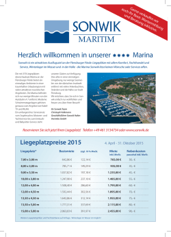 Herzlich willkommen in unserer Marina