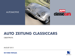Objektprofil AUTO ZEITUNG classiccars