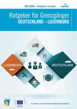 Livre CRD EURES LUX.indb - Die Grenzgänger in Luxemburg