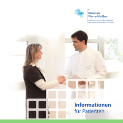 Broschüre Patienteninformation - Kreiskrankenhaus Eschwege GmbH