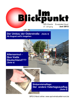 Im Blickpunkt Juni 2015-online - SPD Eimsbüttel-Nord