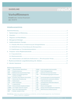Guideline Vorhofflimmern