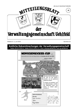 KW 23-2015 - Verwaltungsgemeinschaft Uehlfeld
