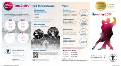 Flyer Sommer 2015 - Tanzschule Fauth