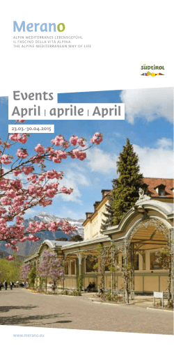 Events April | aprile | April