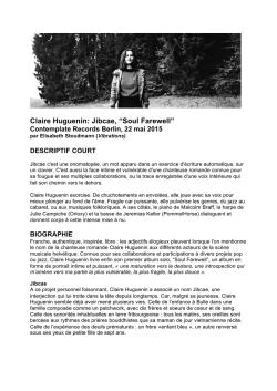 Jibcae Bio - Soul Farewell - FR_EN_DE