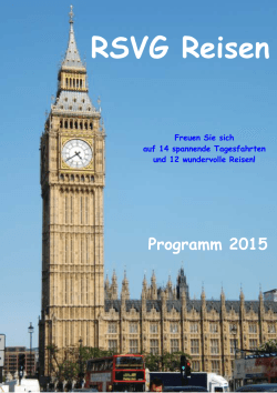 Reiseprogramm 2015 - rsvg