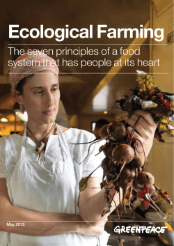 Ecological Farming - The seven principles of a food